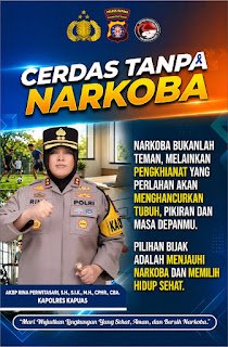 olres Kapuas Gaungkan Kampanye Cerdas Tanpa Narkoba, Ajak Generasi Muda Tolak Penyalahgunaan Narkotika