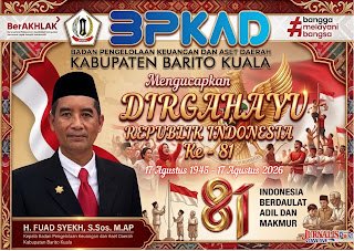 BPKAD Batola Ucapkan Dirgahayu RI Ke-81