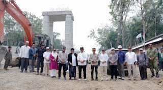 Jembatan Sikan-Tumpung Laung Ditargetkan Rampung 2028, Bupati Tinjau Progres Pembangunan