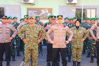 Kapolresta Banjarmasin dan Dandim 1007 Pimpin Apel Sinergitas TNI-Polri, Perkuat Soliditas Jaga Kamtibmas