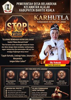 Pemdes Belandean Himbau Warga Stop Karhutla