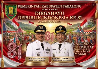 Pemkab Tabalong Ucapkan Dirgahayu Republik Indonesia Ke-81