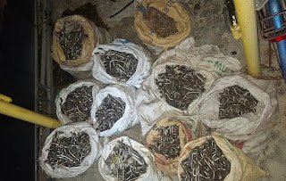 Polres Tabalong Amankan Empat Terduga Pelaku Pencurian Besi Angkur Perusahaan Semen