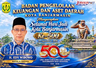 BPKAD Kota Banjarmasin Ucapkan Selamat Hari Jadi Banjarmasin Ke-500