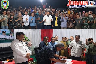 Bupati Seruyan Saksikan Penandatanganan MoU dan Penyerahan Dana Talangan untuk Koperasi Telaga Ringgit Harapan