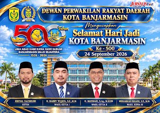 DPRD Banjarmasin Ucapkan Selamat Hari Jadi Banjarmasin Ke-500
