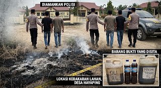 Diduga Bakar Lahan di Hayaping, Dua Warga Diamankan Polisi di Barito Timur