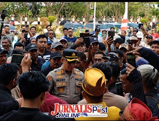 Kapolres Seruyan Turun Langsung Kawal Aspirasi Warga Terkait Tuntutan Plasma 20 Persen