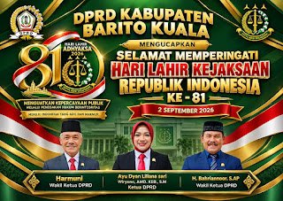 DPRD Batola Ucapkan Selamat Hari Lahir Kejaksaan RI Ke-81