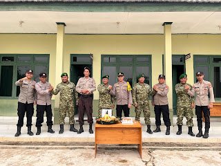HUT ke-81 TNI, Polsek Patangkep Tutui Perkuat Sinergi dengan Koramil